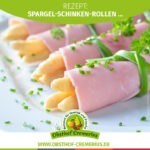 Überbackene Spargel-Schinken-Rollen